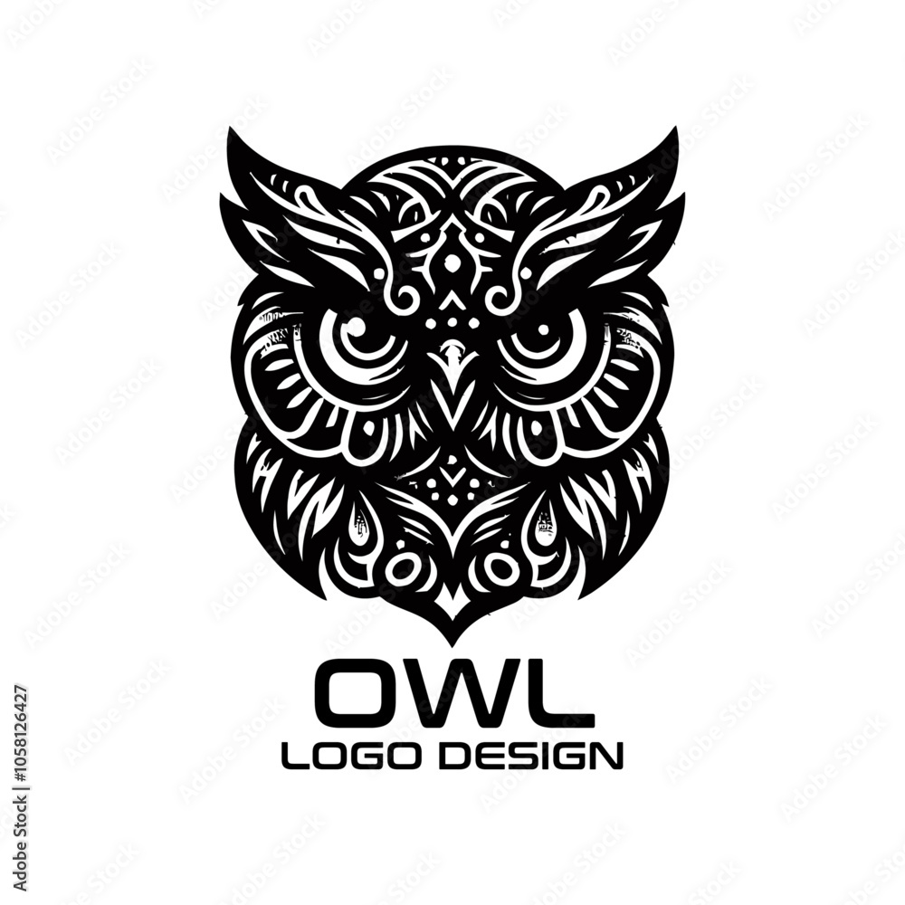 Owl Vector Logo Design Owl Vector Logo Design