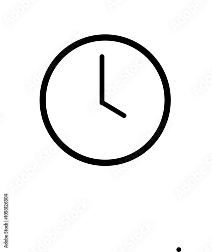 clock icon on metal button