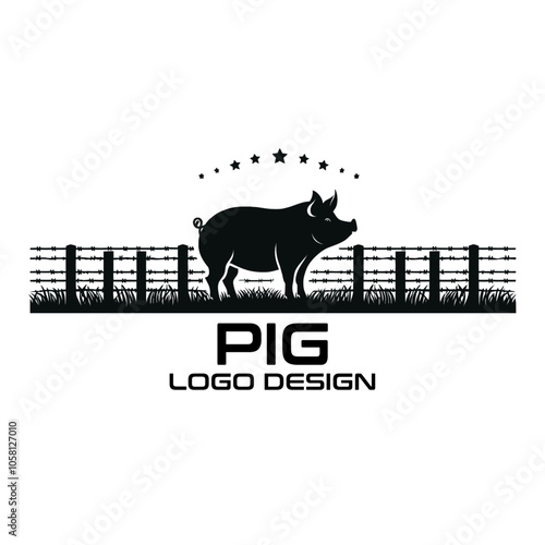 Pig Vector Logo Design