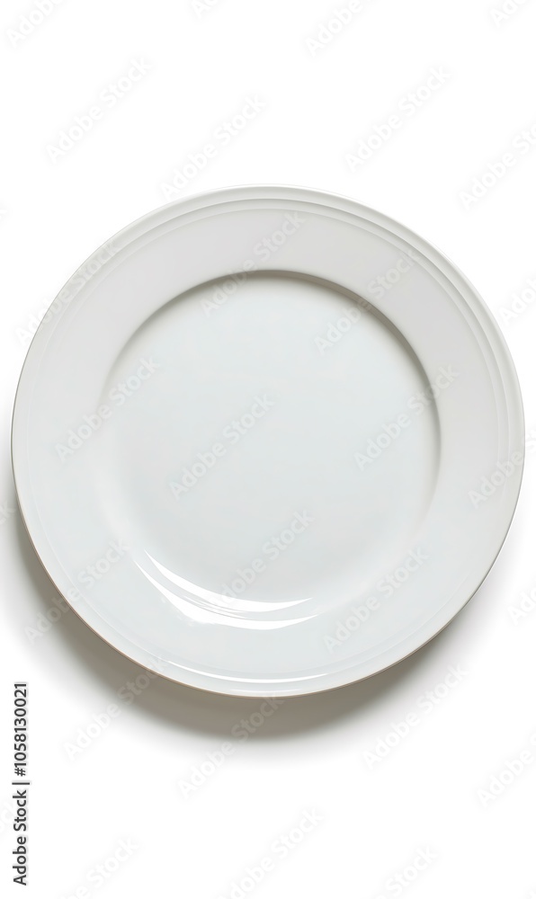 Empty plate isolated on white background. Empty plate isolated on white background.