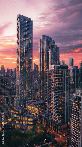 Stunning Skyline View at Sunset