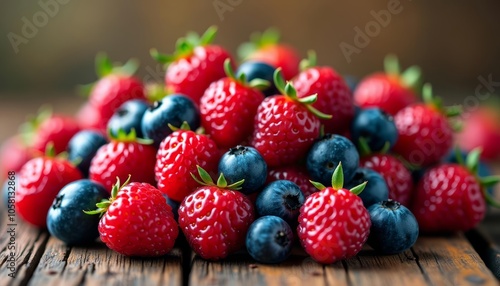  Fresh berries vibrant and ripe ready for a healthy snack