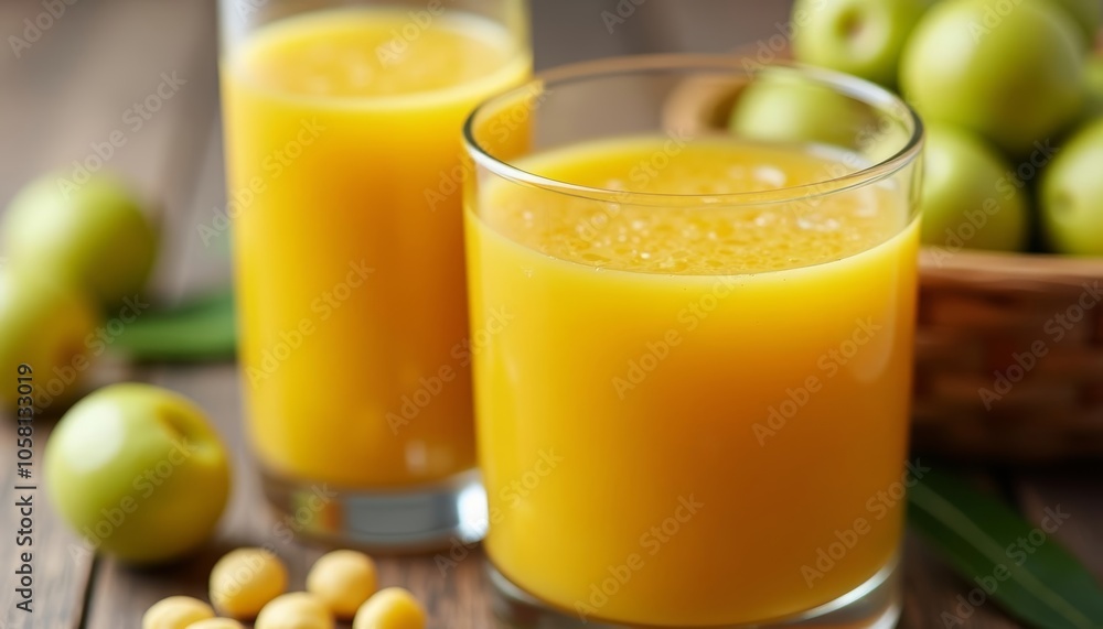 Freshly squeezed orange juice a healthy and refreshing start to the day Freshly squeezed orange juice a healthy and refreshing start to the day