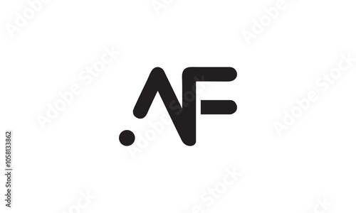 AF Alphabet letter logo, AF logo, af initial logo, af icon 