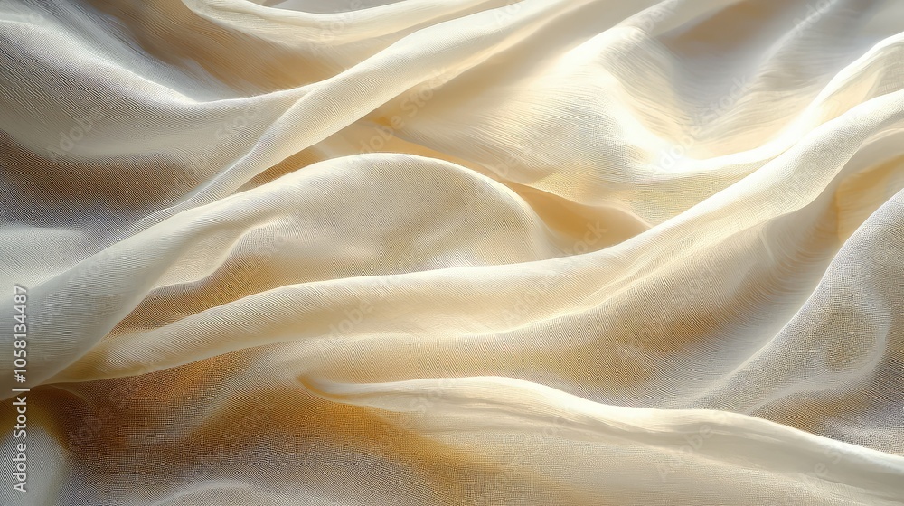 Artistic Cotton Fabric Flowing in the Wind Artistic Cotton Fabric Flowing in the Wind