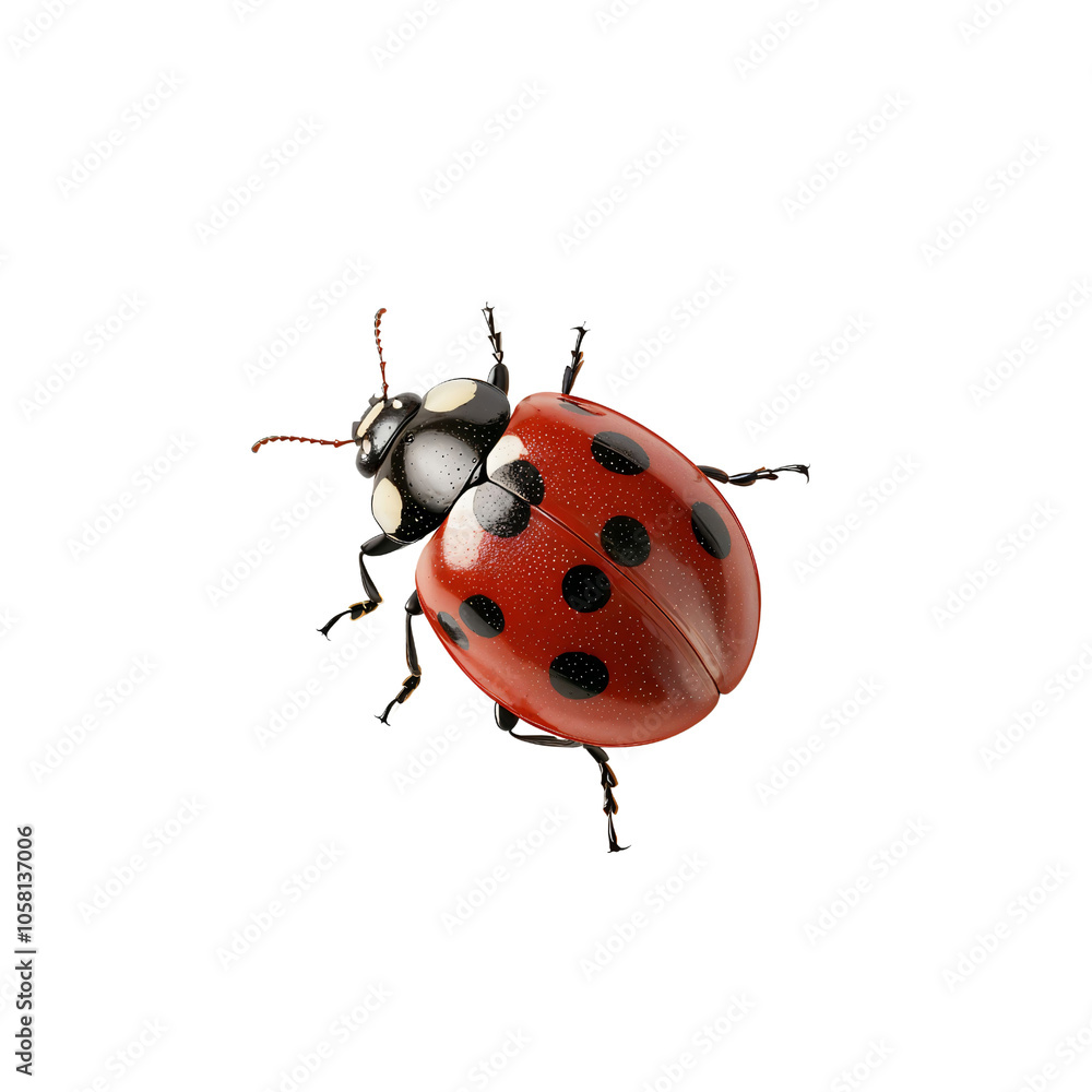 A colorful ladybug perched gracefully, showcasing its striking red body adorned with glossy black spots, framed beautifully against a smooth, dark background, evoking charm. A colorful ladybug perched gracefully, showcasing its striking red body adorned with glossy black spots, framed beautifully against a smooth, dark background, evoking charm.