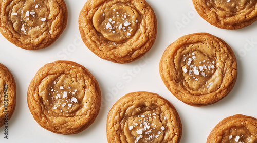 Delicious Salted Caramel Cookies Sweet Treat Dessert Food Photography