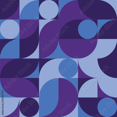 abstract background with circles and simple geometric decoration wallpaper