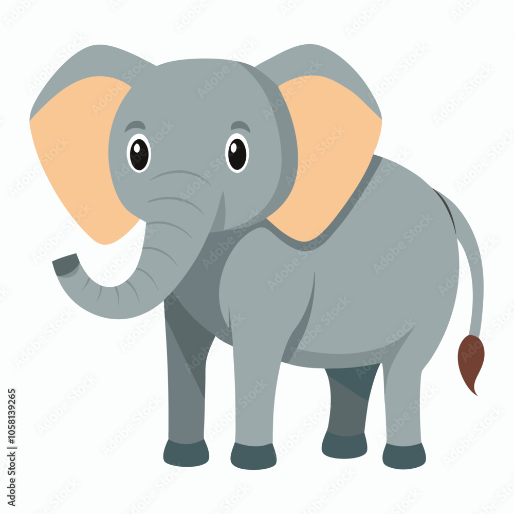 a elephant on white background a elephant on white background