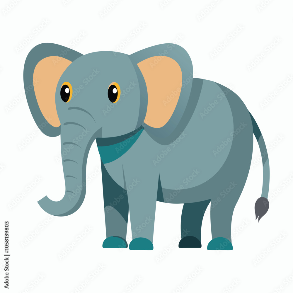 Fototapeta premium a elephant on white background
