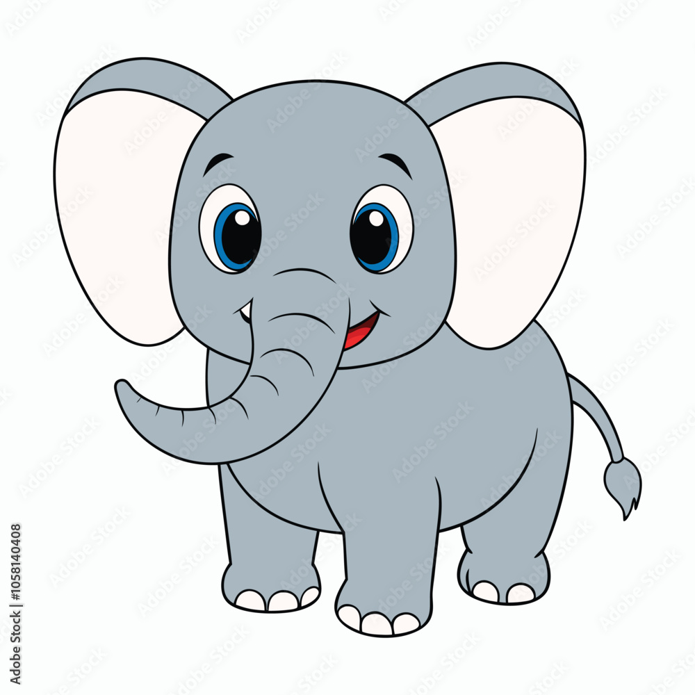 a elephant on white background a elephant on white background