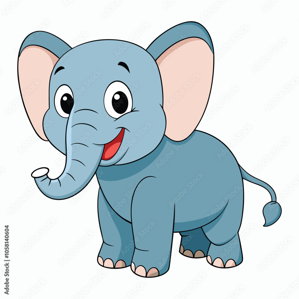 a elephant on white background a elephant on white background