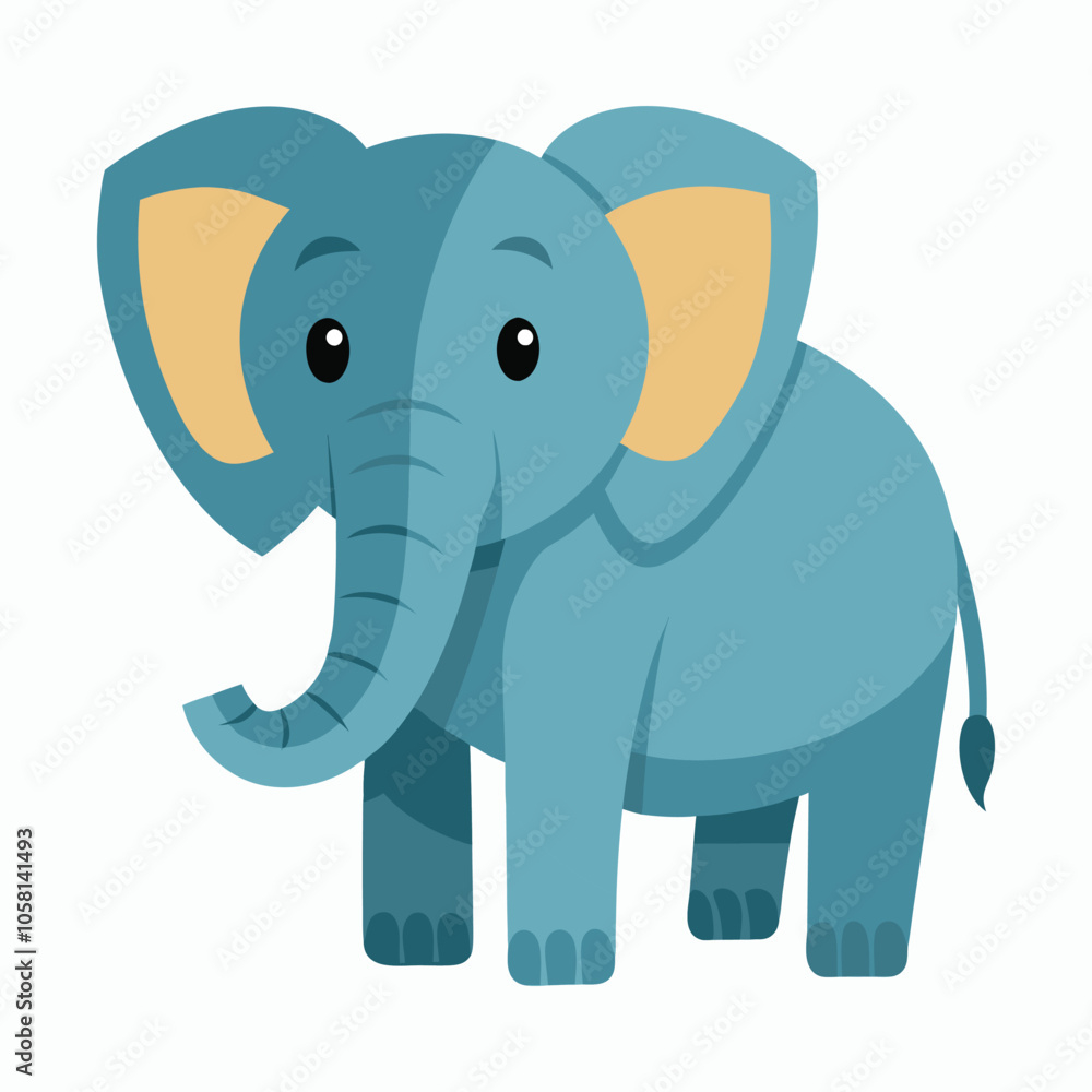 a elephant on white background a elephant on white background