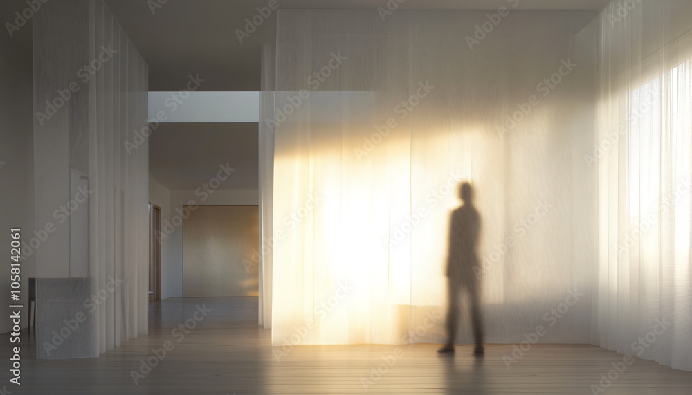 Fototapeta premium Minimalist and unique interior design in the house
