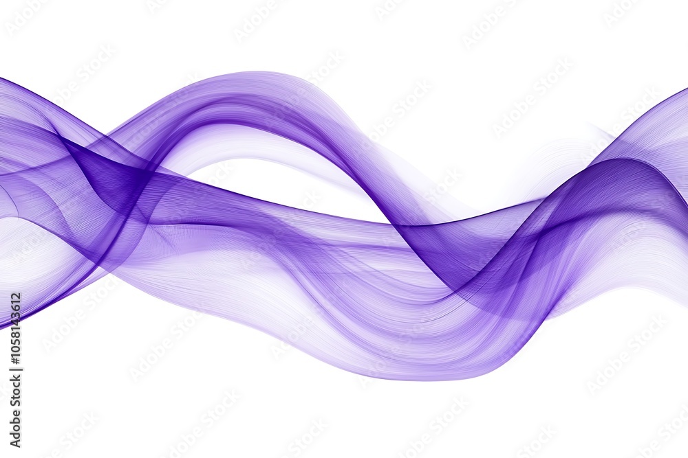 Abstract Purple curve isolated on white background Abstract Purple curve isolated on white background