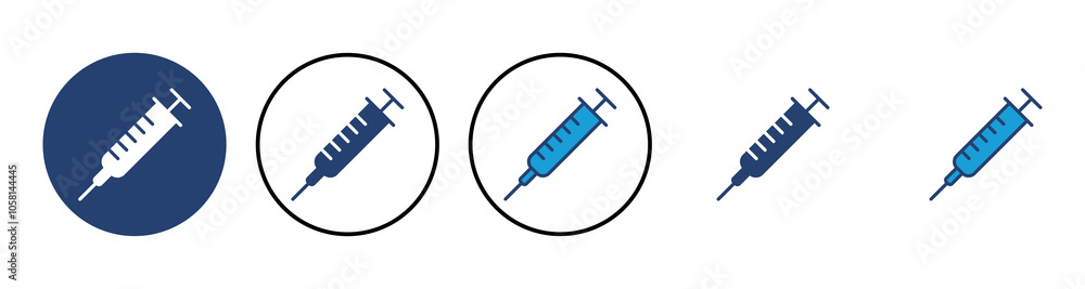 Syringe icon vector. injection icon vector. Syringe icon vector. injection icon vector.