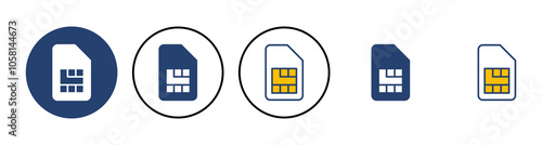 Sim card icon vector. dual sim card icon vector