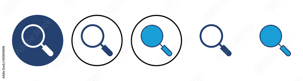 Search icon vector. search magnifying glass icon Search icon vector. search magnifying glass icon