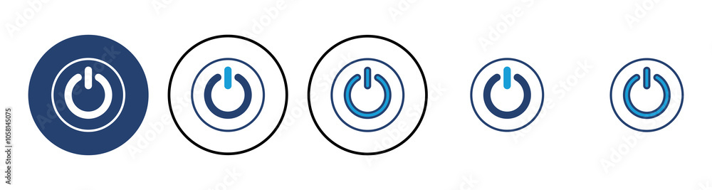 Power icon vector. Power Switch Icon. Electric power Power icon vector. Power Switch Icon. Electric power