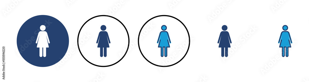 Female icon vector. woman icon vector