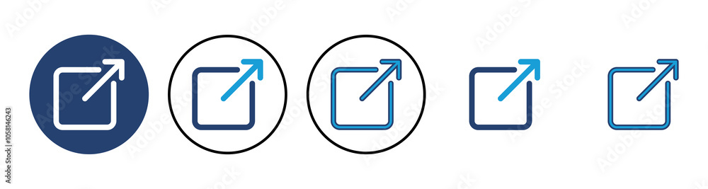 External link icon vector. link icon vector. hyperlink symbol External link icon vector. link icon vector. hyperlink symbol