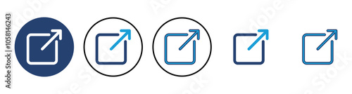 External link icon vector. link icon vector. hyperlink symbol