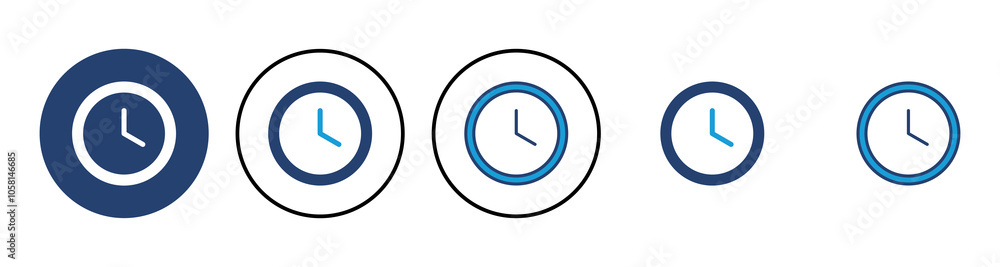 Clock icon vector. Time icon vector. watch icon symbol Clock icon vector. Time icon vector. watch icon symbol