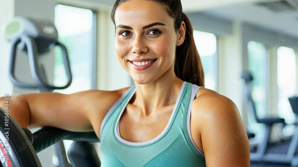 Energetic woman excelling in cardio workout at home with determination for fitness goals. Energetic woman excelling in cardio workout at home with determination for fitness goals.