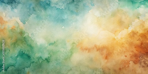 Abstract watercolor background with earthy tones , watercolor, abstract, background, earthy, tones, artistic, texture