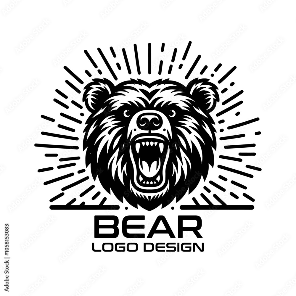 Bear Vector Logo Design Bear Vector Logo Design
