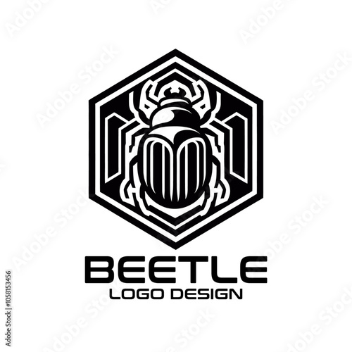 Beetle Vector Logo Design 