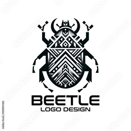 Beetle Vector Logo Design 