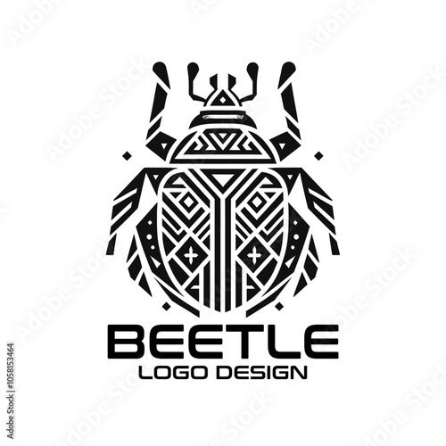 Beetle Vector Logo Design 