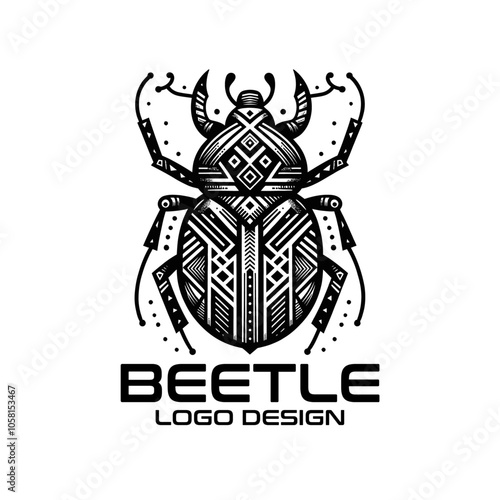 Beetle Vector Logo Design 