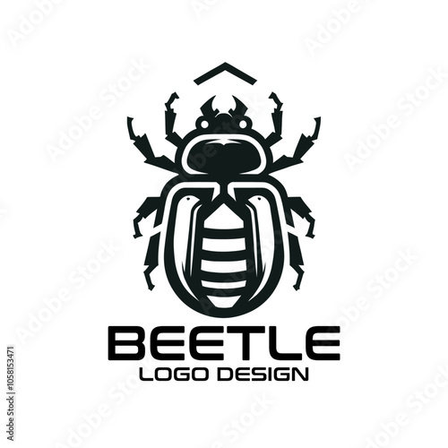 Beetle Vector Logo Design 
