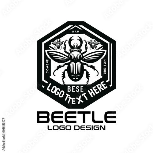 Beetle Vector Logo Design 