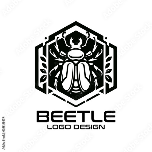 Beetle Vector Logo Design 