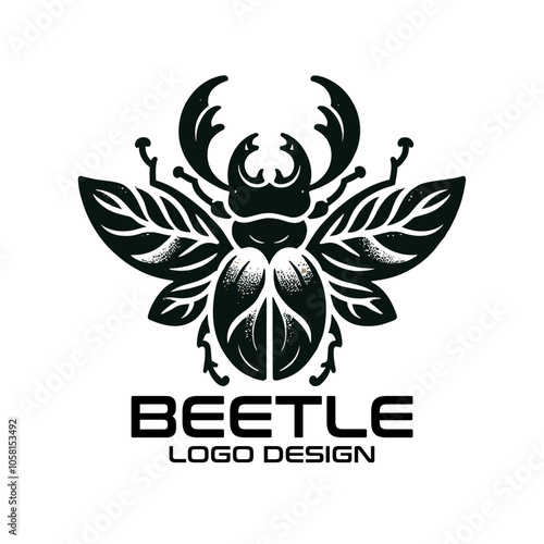 Beetle Vector Logo Design 