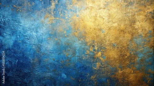 Abstract blue and gold textured background with a shimmering and elegant design , textured, abstract, blue, gold, background