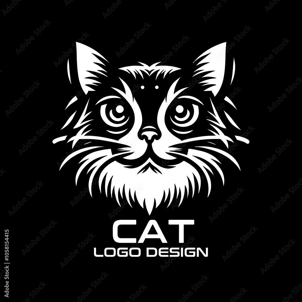 Obraz premium Cat Vector Logo Design