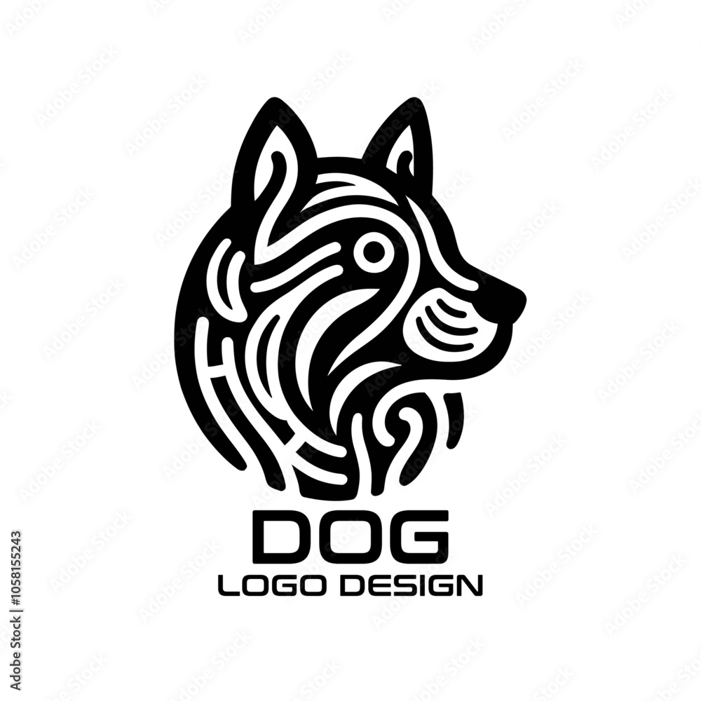 Dog Vector Logo Design Dog Vector Logo Design