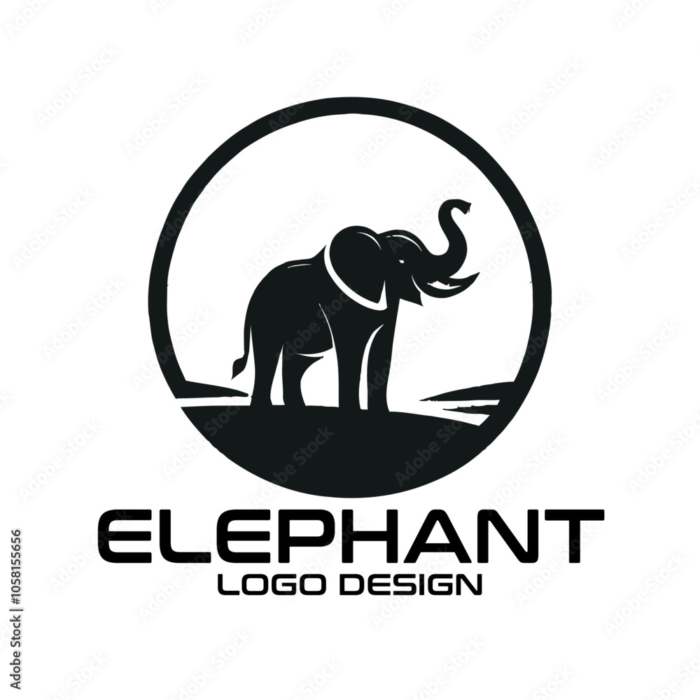 Fototapeta premium Elephant Vector Logo Design