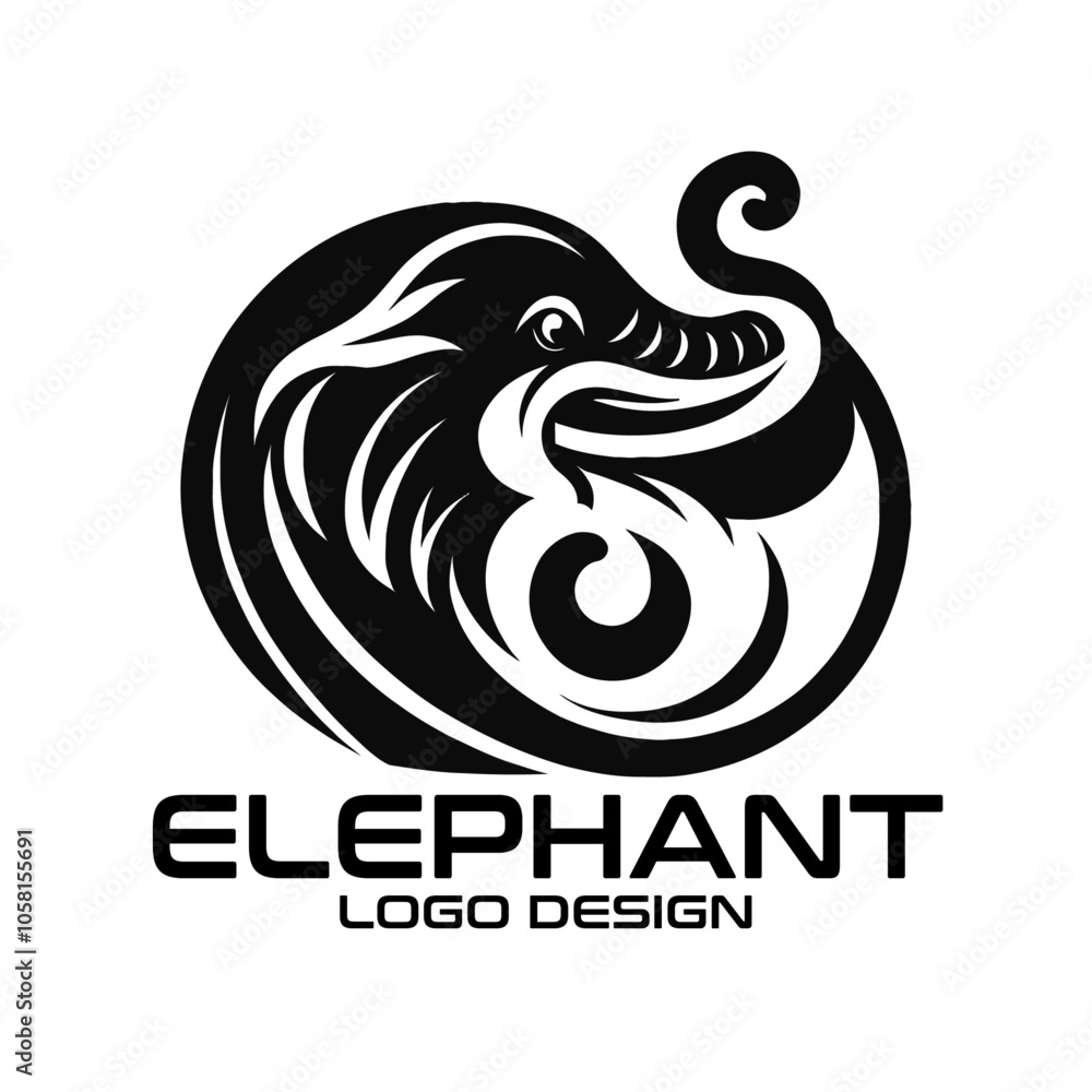 Elephant Vector Logo Design Elephant Vector Logo Design
