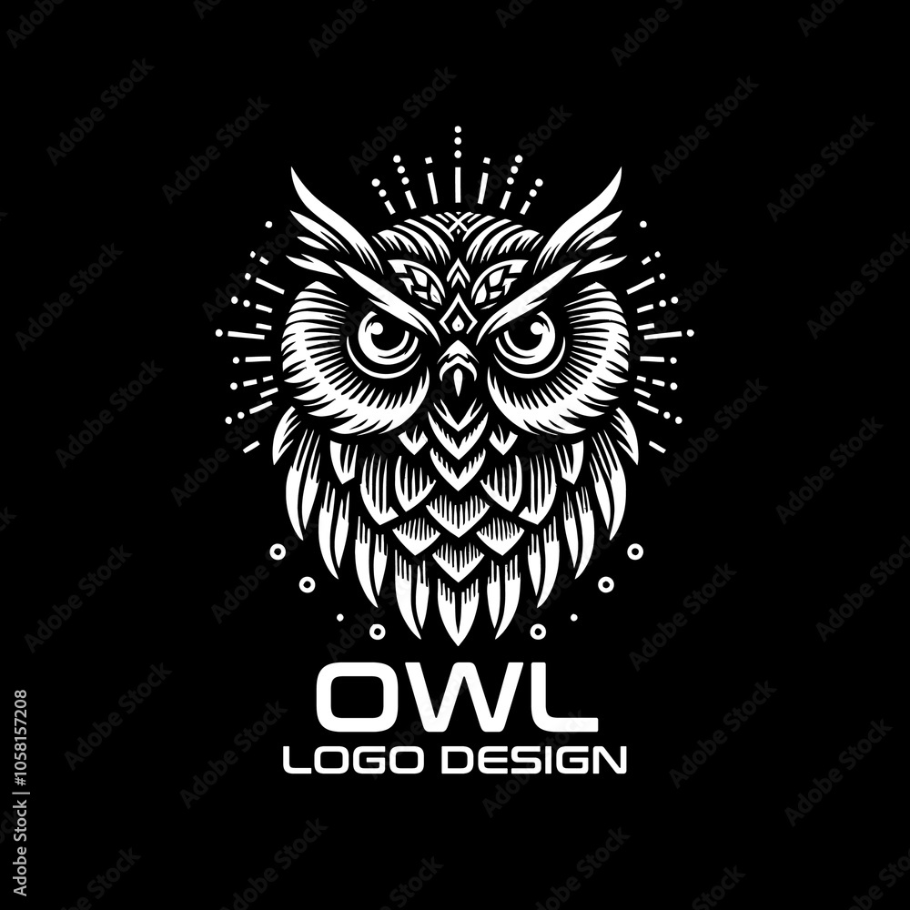Fototapeta premium Owl Vector Logo Design