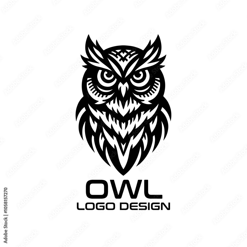 Owl Vector Logo Design Owl Vector Logo Design