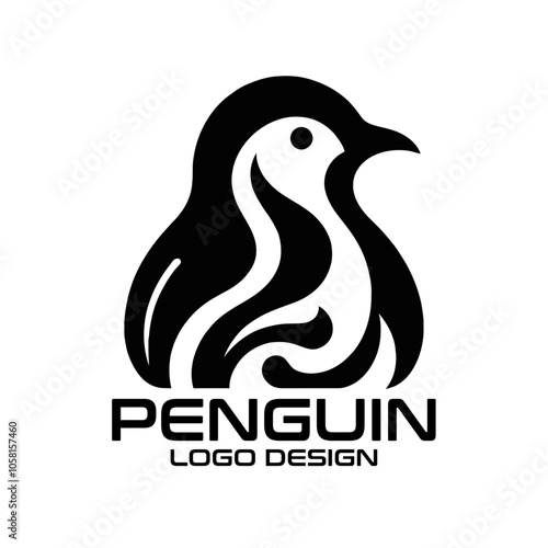 Penguin Vector Logo Design photo