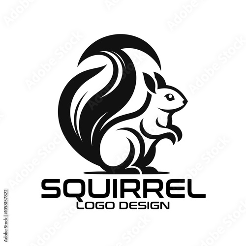 Squirrel Vector Logo Design photo