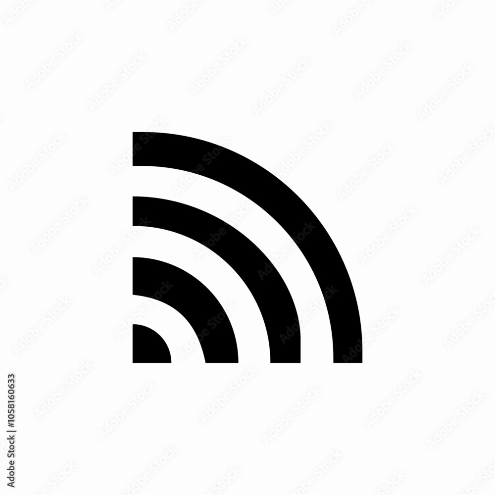 rss broadcast icon sign vector rss broadcast icon sign vector