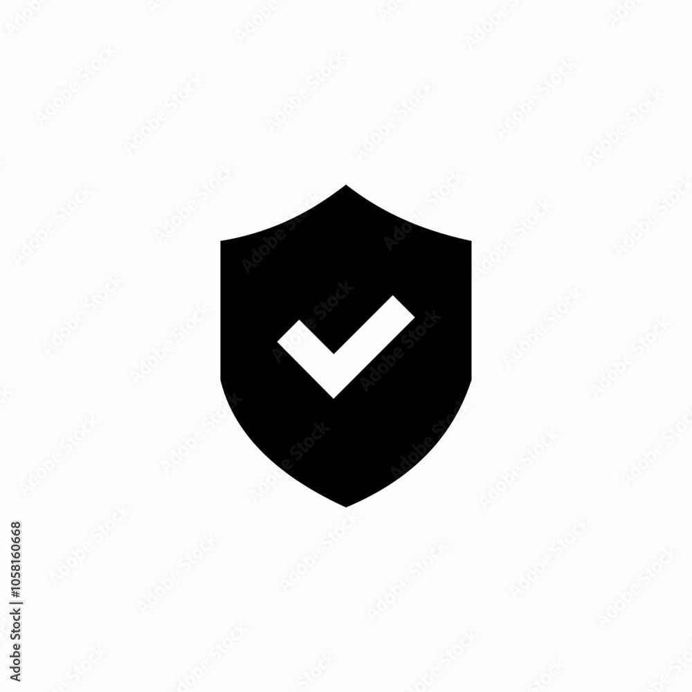 shield protection check mark icon sign vector shield protection check mark icon sign vector