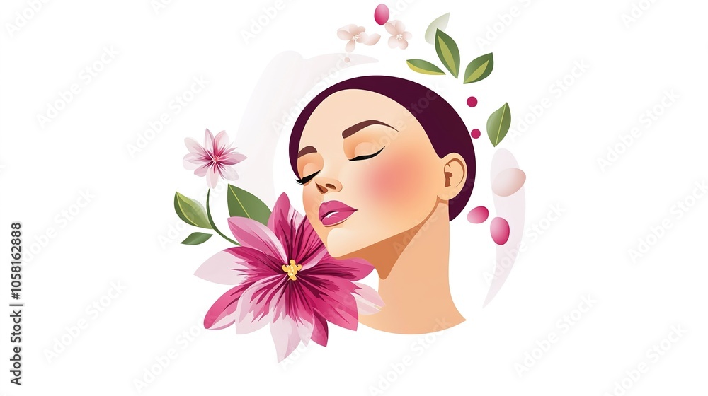 Flower Beauty Spa Logo Design Flower Beauty Spa Logo Design